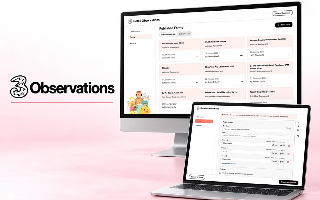 Three Observations illustrative product mockup